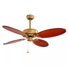 Ventilateur de plafond en bois massif rouge cerise de haute qualité de 52 pouces