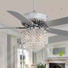 Ventilateur de plafond décoratif d'intérieur de lustre en cristal de 52 pouces avec la lampe