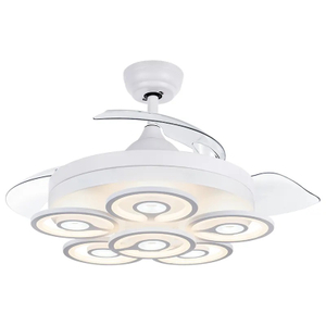 Ventilateur de plafond décoratif de fantaisie 220v de 42 pouces avec lumière LED