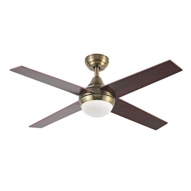 Ventilateur de plafond LED en bronze moderne de 48 pouces avec lumière