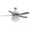 Ventilateur de plafond décoratif d'intérieur de lustre en cristal de 52 pouces avec la lampe