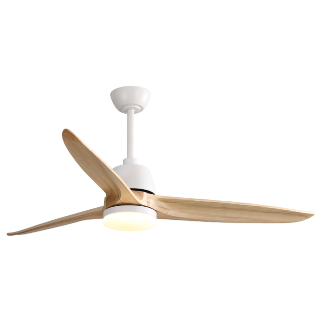 Ventilateur de plafond d'intérieur simple en bois massif de 56 pouces avec lumière KBS-56K001