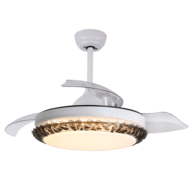 Ventilateur de plafond mené escamotable moderne d'intérieur de 42 pouces avec la lumière Y42132