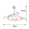 Ventilateur de plafond mené escamotable futé d\'intérieur de 42 pouces avec la lumière KBS-Y42116